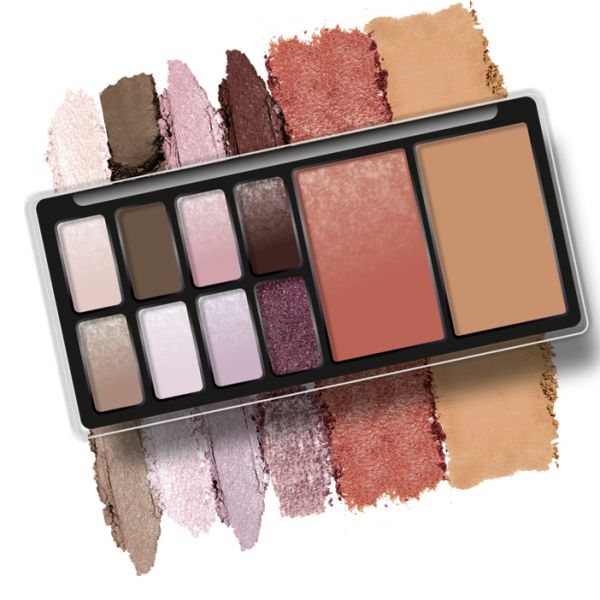 TF Makeup kit BEAUTY SET tone 10 CTE31 8 tones of shadows + blush + highlighter